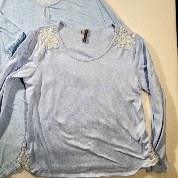 Jaclyn Intimates Sleep Shirt Woman's Large LOT OF 3 Tops Rayon Spandex Blend - Picture 12 of 13